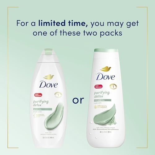 Image of Dove Purifying Detox Green Clay Body Wash 591ml