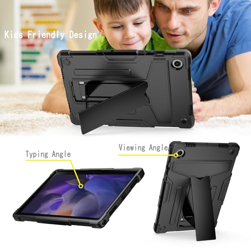 Funda antichoque Samsung Galaxy Tab A8 10.5 carcasa rugerizada tres capas con soporte integrado 3