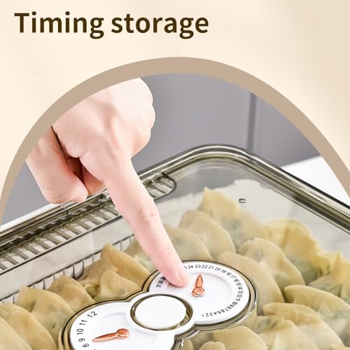 Récipient transparent pour raviolis avec dateur pour stopper le gaspillage - 7