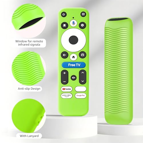 Protection télécommande Onn 4K Plus Pro étui silicone Free TV Button lot de 2