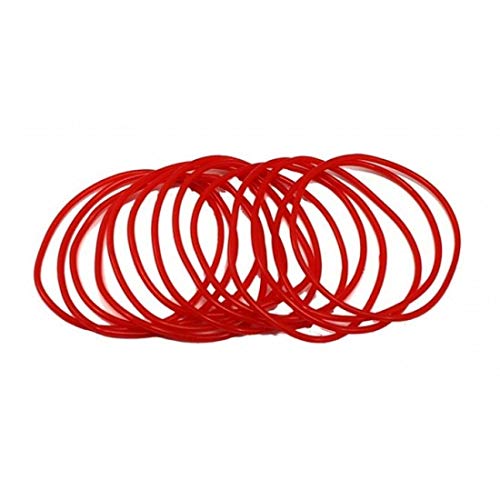 MA ONLINE Pulseras para mujer, estilo disco de los años 80, con cuentas de neón, accesorio para collar, talla única, One Size (Pack of 12), Plástico
