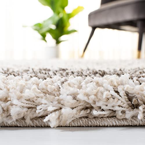 Tapete Safavieh Hudson Shag 2x3 ft Blanco y Gris miniatura 4