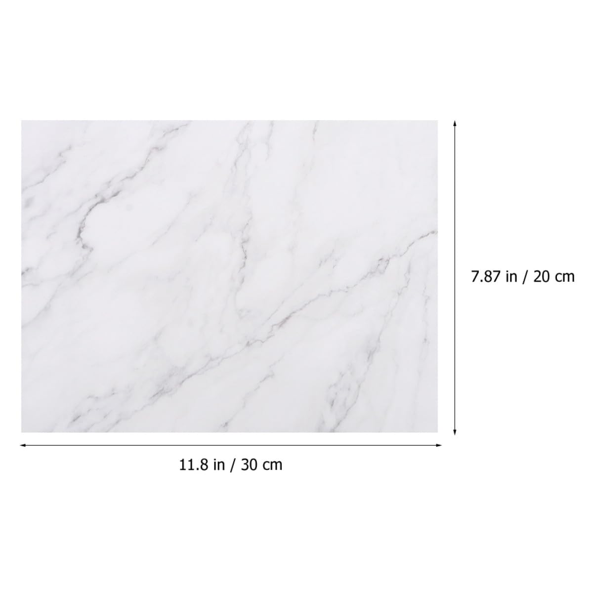 Operitacx Wiederverwendbare Multifunktions Aufbewahrungstafel aus Weißem Marmor Fleckenresistent und Antihaftbeschichtet als Küchenzubehör und Servierbrett