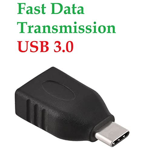 Image of JGD PRODUCTS USB Type C Male 3.0 to Female OTG Adapter Compatible with All Type C Enabled Devices (Black)