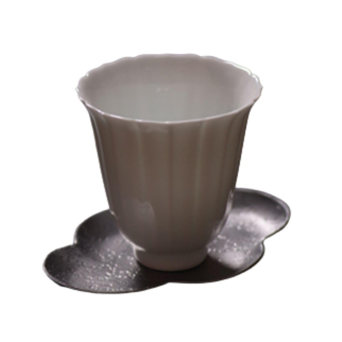 Amazon | 茶器 錫製 茶托 茶道具 煎茶道具 5個 セット 花菱 コースター