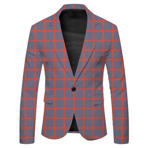 Niñas Niños Manga Larga Grande Plaid Impreso Chaqueta Formal Botón Moda Casual Abrigo Negocios para Niños, gris, 6-7 años