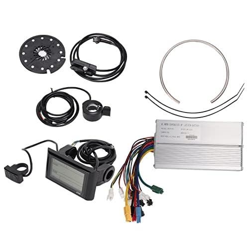 Naprawa kontrolera skutera, BTFWM Zestaw do konwersji silnika rowerowego Panel LCD, do silnika rowerowego 1000 W, 36 V/48 V 30 A, sterownik fali prostokątnej, wspomaganie prędkości, akcesoria rowerowe