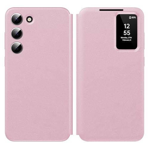 Galaxy S25 Plus étui de protection miroir et clapet transparent