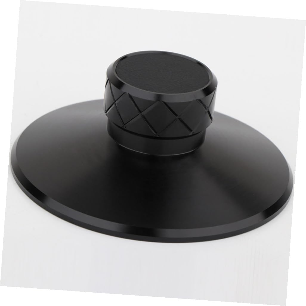 Angoily Stabilizzatore Peso per in Lega Alluminio Magnesio Nero Clamp per Dischi Accessorio per Migliorare Qualità Audio Regalo per Amanti Vinili