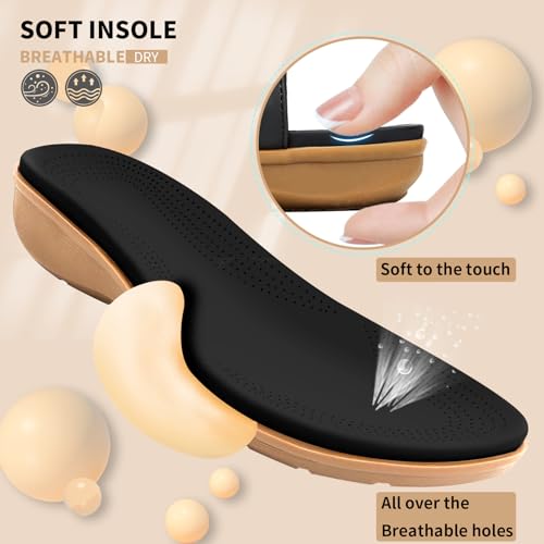 Image of Littleplum Womens Sandals Comfort Arch Support Sandals Summer Walking Shoes Casual Ankle Elastic Flip Flops Shoes