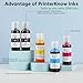 522 T522 Ink Refill Bottles Compatible with ET-2800 ET-2400 ET-4800 ET-2840 ET-2803 ET-2720 ET-4700 ET-4810,High Capacity Replacement 522 Ink Refills Compatible with ET2800 ET2400 ET4800 ET2840 ET2803