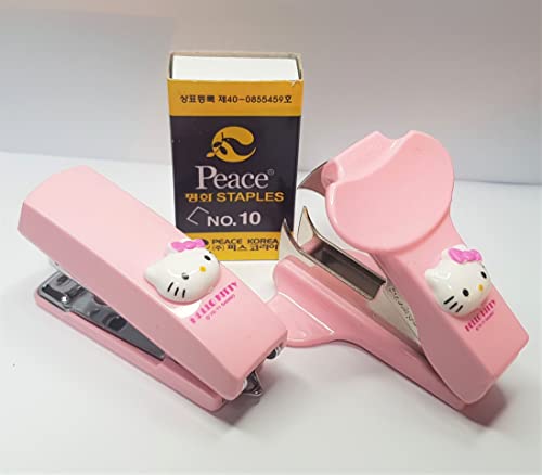 レア④ハローキティ ミニミニホッチキス&ホッチキス針…ピンク　新品未使用 レア④ハローキティ ミニミニホッチキス&ホッチキス針…ピンク
