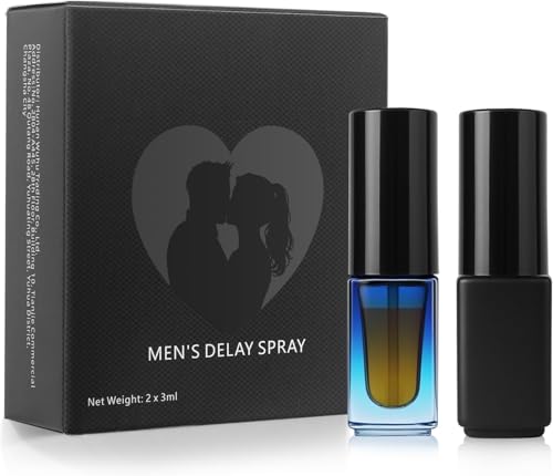 Delay Spray for Men | Spray Retardant pour Homme - Lot de 2 – Formule Végétale pour Contrôle de Sensibilité, Aide à la Prolongation, Sans...