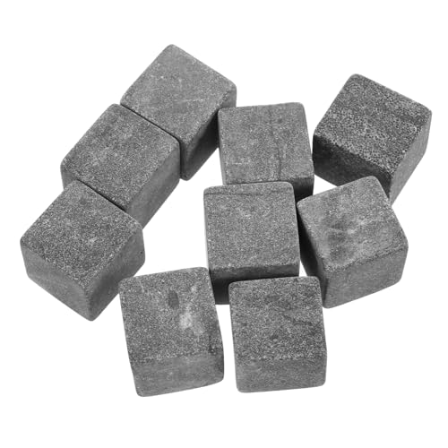 DONFAMDS Pietre Refrigeranti Per Whisky e Bevande Cubetti Di Ghiaccio Riutilizzabili in Pietra Naturale Per Vino e Drink Pietre Per Bevande Resistenti All'usura Per Congelatore e Servizio