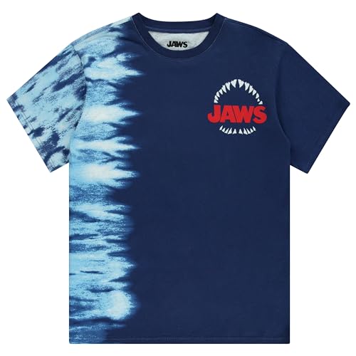 JAWS Mens Shark Movie Shirt The Movie Cape Cod Front and Back Short Sleeve Tee