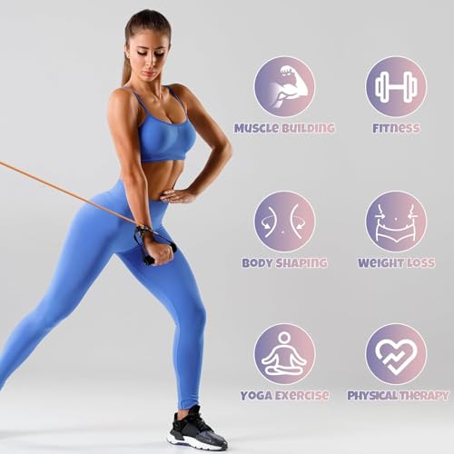 Image of Toning Tube Best Resistance Band for Workout & Exercise | Durable Resistance Tube & Bands | Gym Bands for Exercise & Strength Training