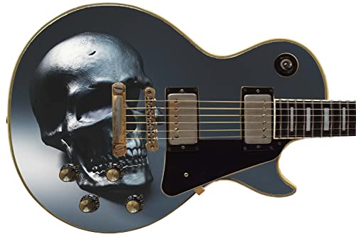 Guitar Skin Axe Wrap Re-skin Vinyl The Gray Man Skull Power Bone 1031