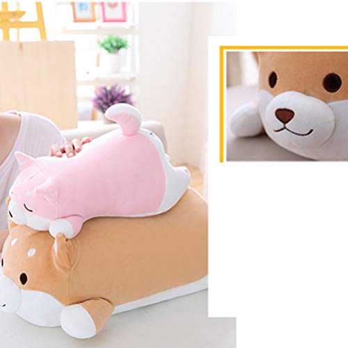 NUOBESTY Almofada de PelÃºcia Shiba Inu para Cachorro Brinquedo de Boneca Akita Fofo Travesseiro Fof