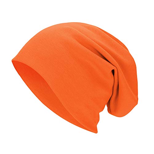 Zando Beanies Women Orange Beanie Women Men Slouchy Beanie Hats For Women Men Cotton Beanie For Men Unisex Hip Hop Hat Sleep Caps For Women Running Hat Men Skull Cap Orange Hat For Halloween And Daliy #TOP9