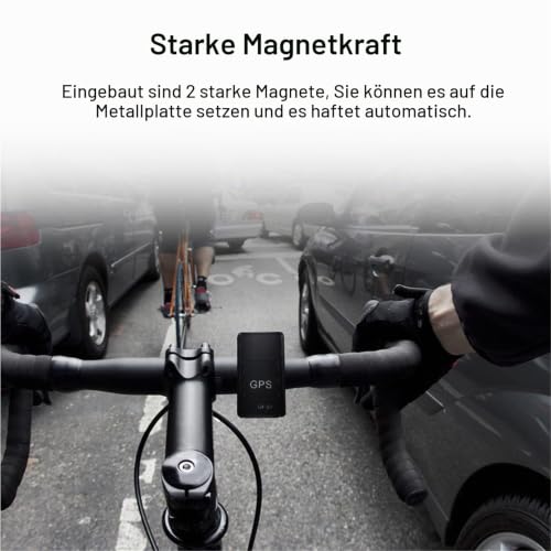 VOBOR GPS Tracker,Magnetischer Mini Auto Ortung für Senioren, Kinder- Duales Nachführsystem,400mAh bis zu 12 Tage Akkulaufzeit (im Standby-Modus),App und Webzugang