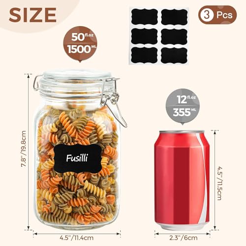 La mejor selección de Frascos Hermeticos de Vidrio los preferidos por los clientes. 26 Imagen adicional