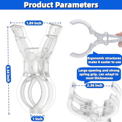 Clips para arco de globos transparentes para evitar caídas de fondos 3