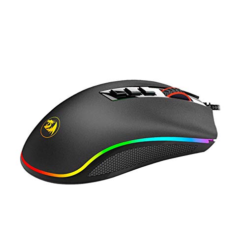 Mouse Gamer King Cobra USB 2.0 24000DPI Preto RGB Redragon - M711-FPS glide