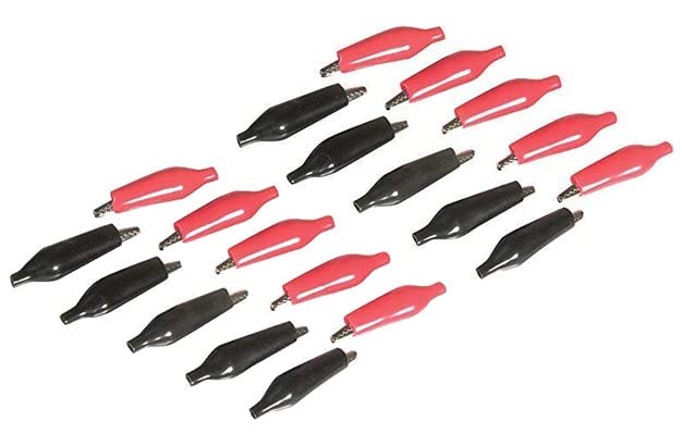 acce & peri® Alligator Clip 20PCS - 28 MM Extra Small Size (10 Pairs) Red and Black Crocodile Clips Test Leads (B07ZYG9NS9) Amazon Price History, Amazon Price Tracker