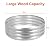 OUSHENG Galvanized Fire Pit Ring for Outside Wood Burning, Metal Firepit Liner for Above Ground Outdoor Camping Beach Backyard Park