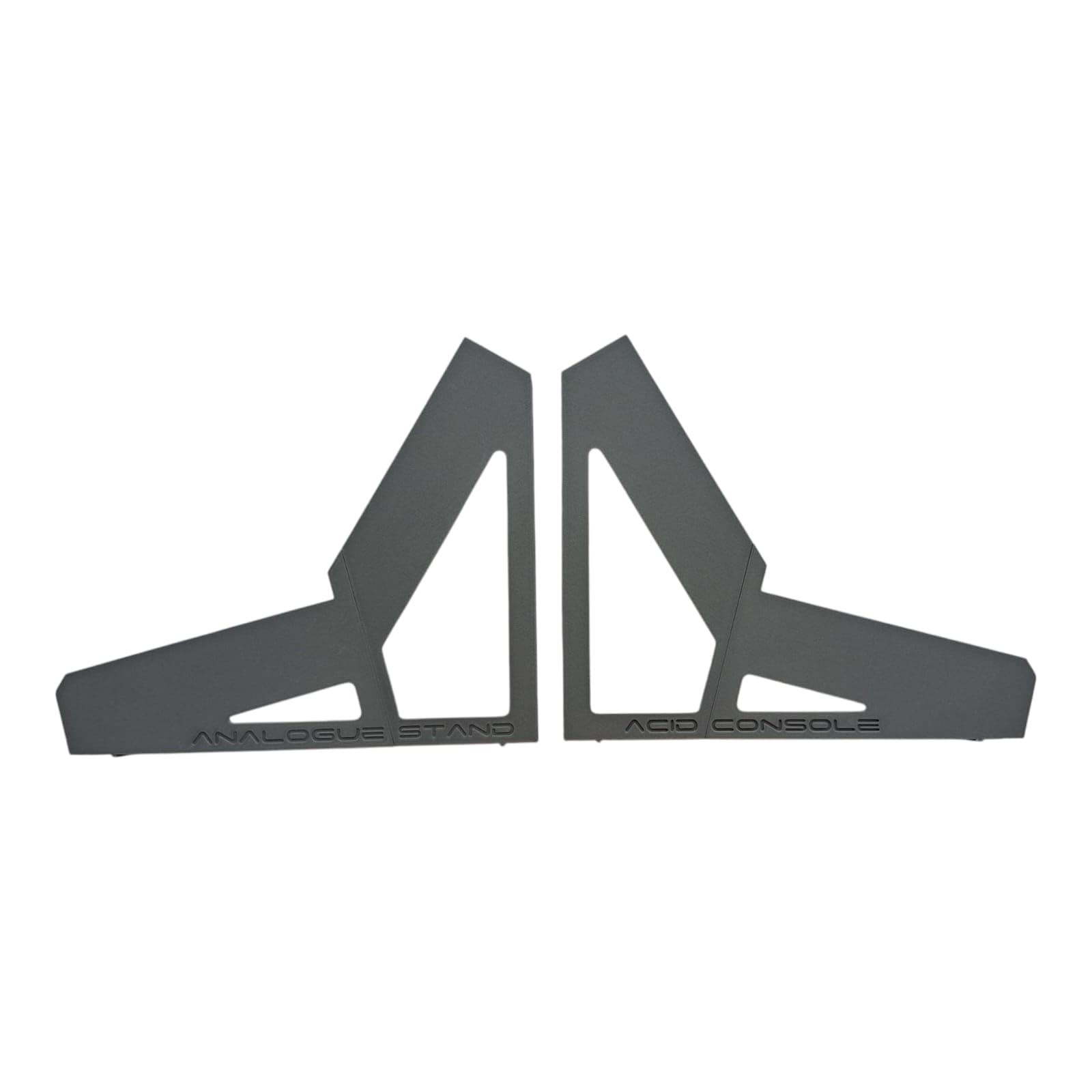 SMB Acid Console Desktop-Ständer für 2 Behringer TD-3 & RD-6 Synthesizer, Silber-Grau, 15° und 60° Winkel