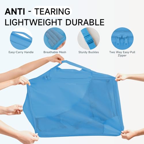 Image of OlarHike 11 Set Packing Cubes for Travel,Gifts for Women Mom,Anti-Tearing Suitcase Organizer,with Over 1000 pcs Mesh Holes,Vacation Essentials & Accessories for Cruise Ship