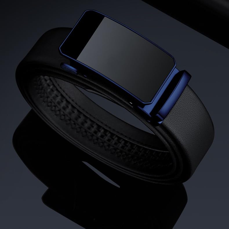 Men's Belt Automatic Buckle Business Belt Men's Belt(125cm)2