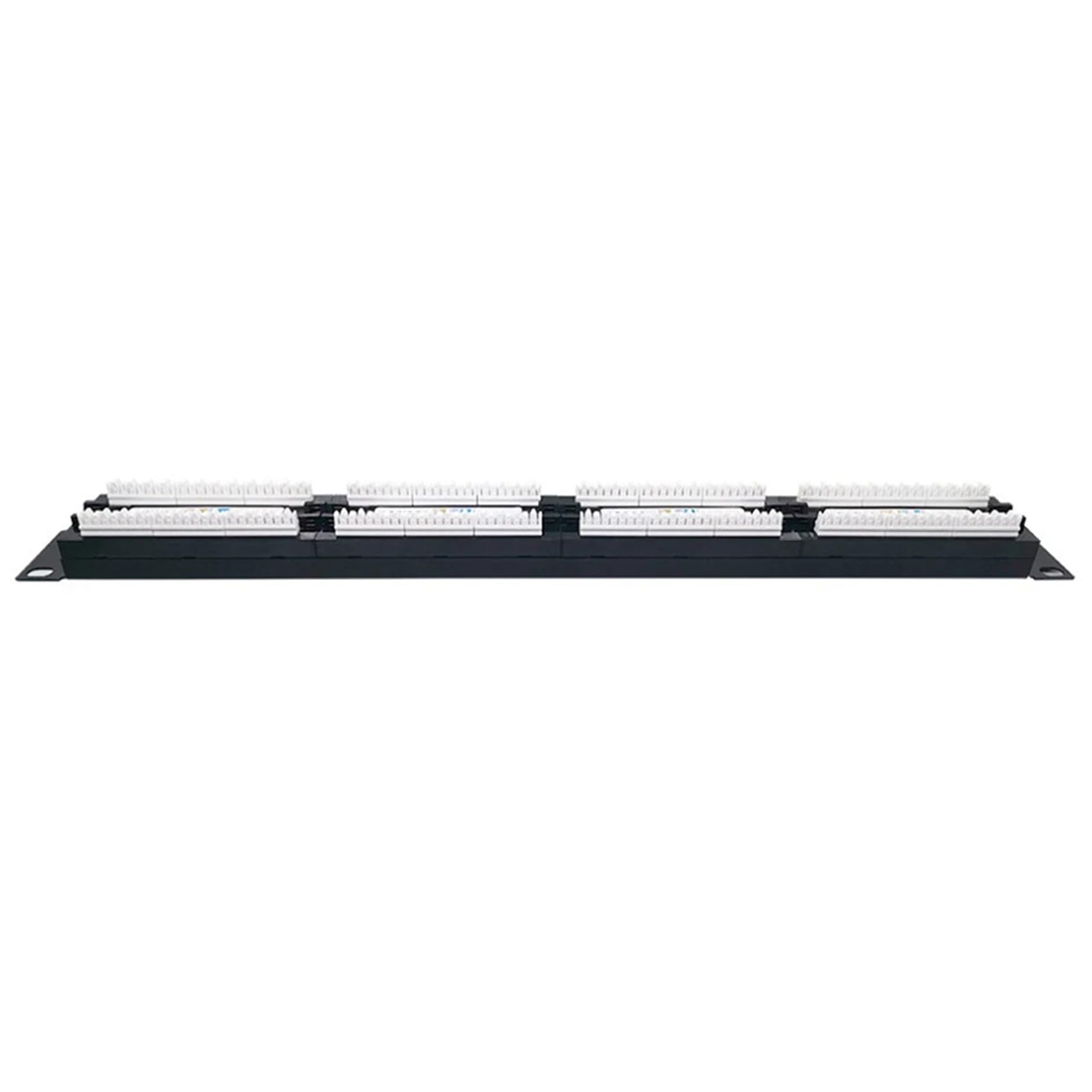 2X Panneau de Brassage CAT6 UTP RJ45 24 Ports 19 Pouces, Cadre de Câble 1U, Plaque Frontale, en Rack 50U Plaqué Or,