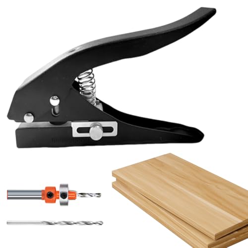 穴開けパンチ,ポータブル手のひらサイズ紙パンチ | 携帯型ハンドツール 段ボール ラベルタグ スクラップブック 薄手PVCシート ペーパークラフト用