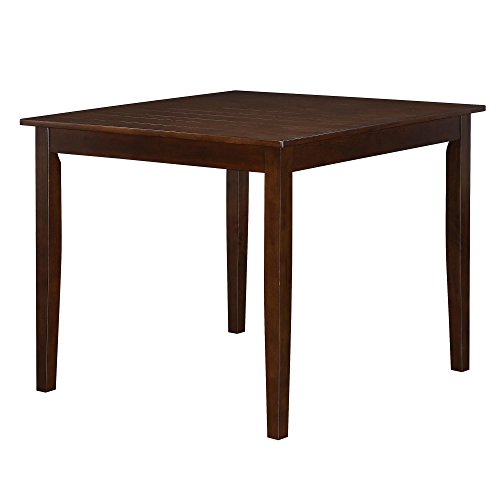 Dorel Living Redmond 5-Piece Traditional Height Dining Set, Espresso/Beige #TOP1