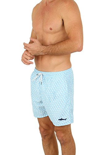UZZI Men's Malibu Quick Dry Printed Short Swim Trunks3