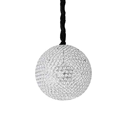 Chandelier boule de cristal LED moderne pour plafond de cuisine et salon loft