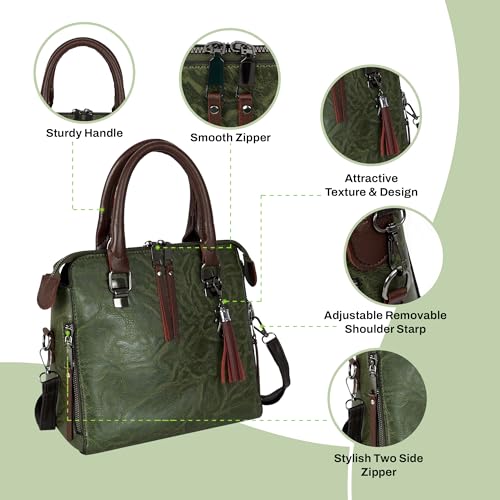 Image of Storite Women's Small Satchel Handbag for Women | Satchel Bag for Work | Ladies Purse | Stylish Shoulder Bag | Gift For Women | Timeless | Birthday /Wedding Gift for Wife /Sister /Mother