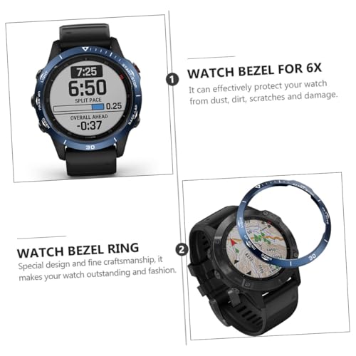 Bisel de acero inoxidable para reloj 6X resistente a golpes 3