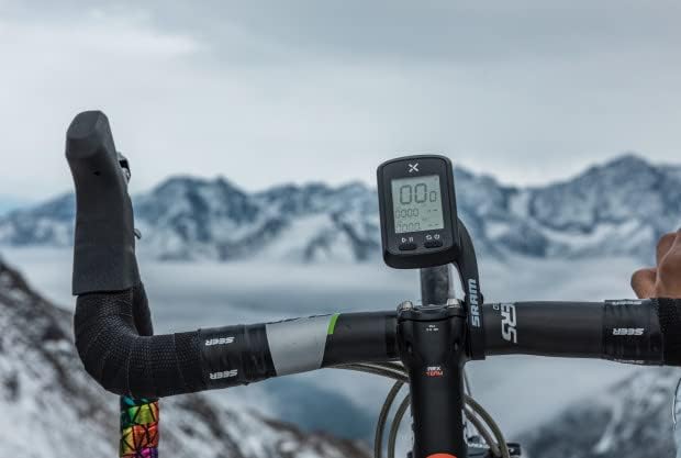 Screenshots of the XOSS app showing options to connect with Strava and TrainingPeaks for sharing cycling activities.