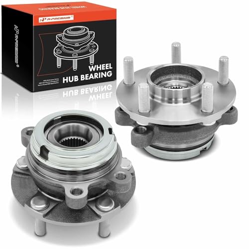 A-Premium 2 x Front Wheel Bearing and Hub Assembly with 5-Lug Compatible with Nissan Altima 2007-2018, Murano 2015-2018, Pathfinder 2013-2020, Maxima 2009-2014 2016-2021 & Infiniti QX60 QX50 JX35 by A-Premium - Used condition - US$59.62
