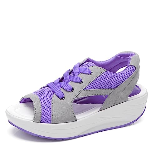 Chaussures à plateforme violettes pointure 39.5 pour femme