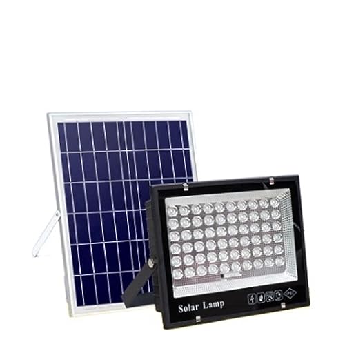 CUDTAPI Foco Solar For Exteriores, Lente LED De Alta Potencia, Luz De Proyección Impermeable For Patio Y Jardín con Control Remoto, Ajuste De Brillo(ABS 100W)