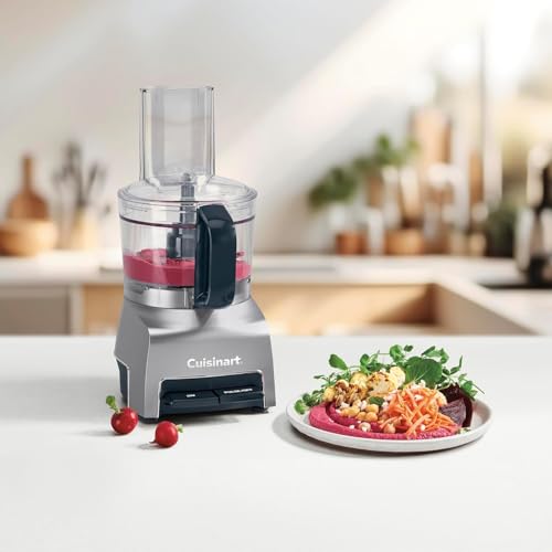 Image of Cuisinart FP-5IN 5-Cup Food Processor |220-240V| 300W Compact Kitchen Processor | Chopping & Shredding | Reversible Stainless Steel Disc | Wide Feed Tube | Easy-Clean Bowl | Silver