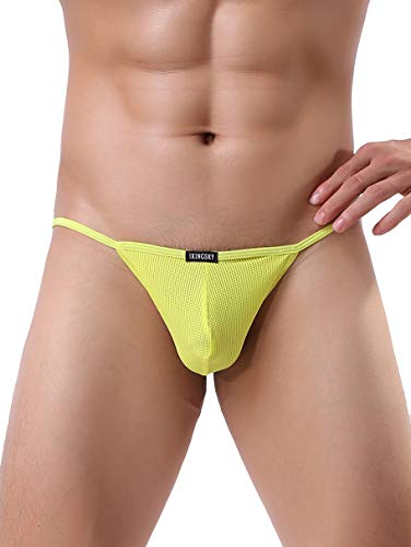 iKingsky Men's High-leg Opening Bikini Underwear Sexy Brazilian Back Mens Underwear2