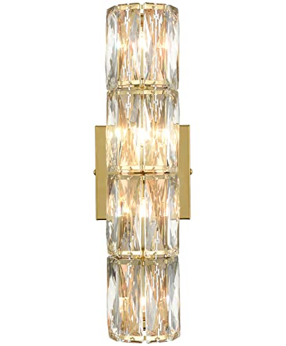 SAMTEEN Gold Crystal Sconce