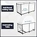 Folding Table Cart, L79 xW33 xH39 Folding Table Dolly with 6PCS Caster for Different Size of Folding Table and Round Table with Convertible Design Table Cart for Use in A Variety of Settings
