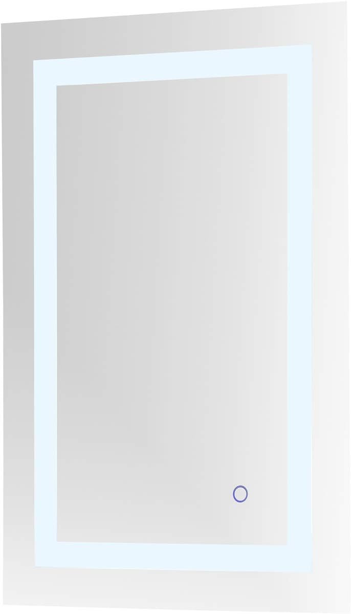 Elegant Decor Helios 30" x 20" Hardwired LED Bathroom Mirror with Touch Sensor