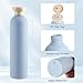 TIESOME 2Pcs 260ml Squeeze Bottles, Refillable Travel Containers Large Empty Dispensing Bottles with Disc Top Flip Cap Portable Leak Proof Bottle for Shampoo, Creams, Lotion, Conditioner