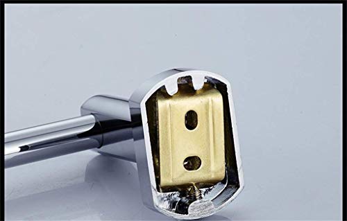 Porte-serviettes en cuivre 75cm barre simple suspendue pour matériel de salle de bain